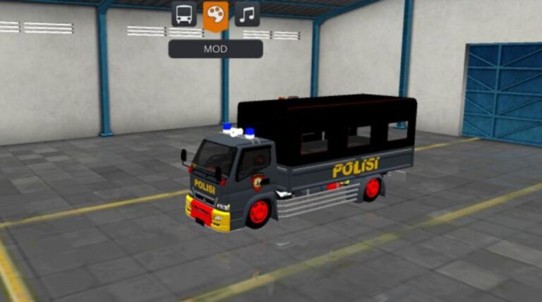 Mod Bussid Mobil Truck Canter Polisi